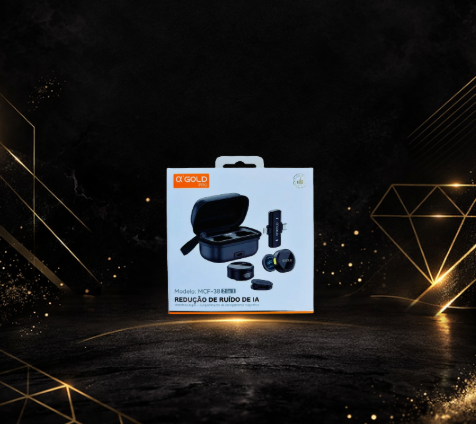 Microfone de Lapela Gold